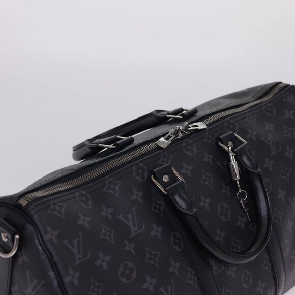 LOUIS VUITTON Eclipse Keepall Bandouliere 45 Boston Bag M43278 LV Auth 40033S - Picture 7 of 15
